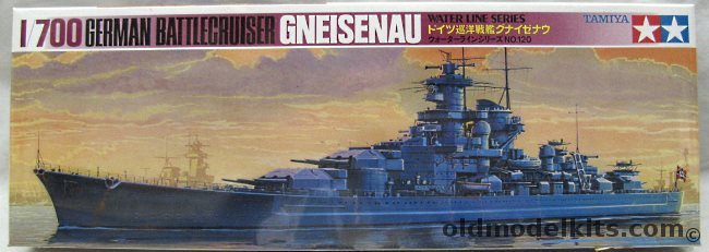 Tamiya 1/700 Gneisenau Battle Cruiser, 77520-1200 plastic model kit
